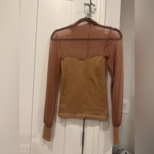 Free people sheer long sleeve